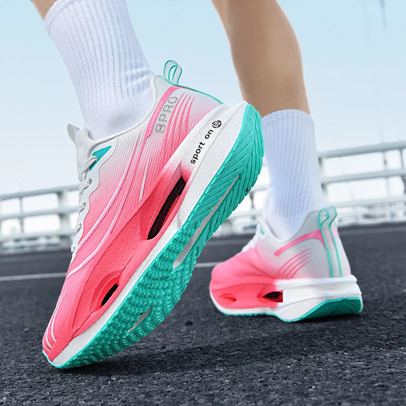 Men Women carbon casual sneakers four season breathable light outdoor racing running shoes Couples soft-soled speed sports shoes