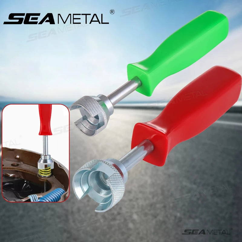 SEAMETAL 5.7 Inch Car Drum Brake Repair Install Tools Hold Down Washer Spring Adjustment Tool Brake Spring Washer Worker
