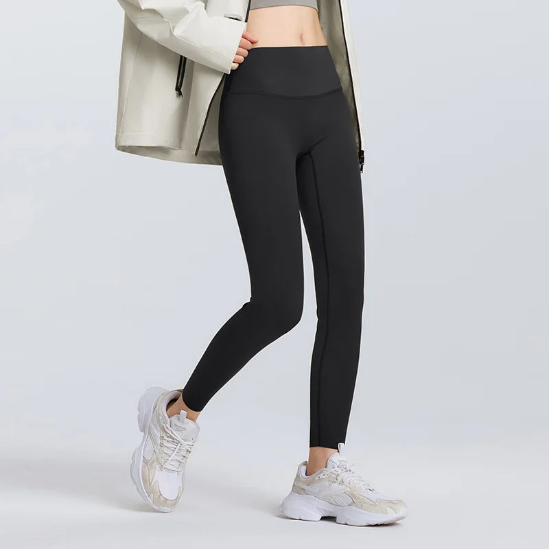 Semir Stretch Leggings Women High Elastic Tummy Control Slim Fit Black Cut Free Shark Pants 2026 Spring Stylish Bottoms
