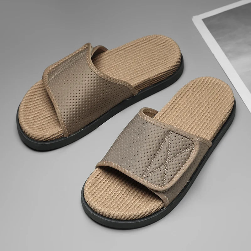 Men's fashion slippers summer light soft-sole anti-slip comfort breathable casual slippers youth Joker outdoor walking slippers