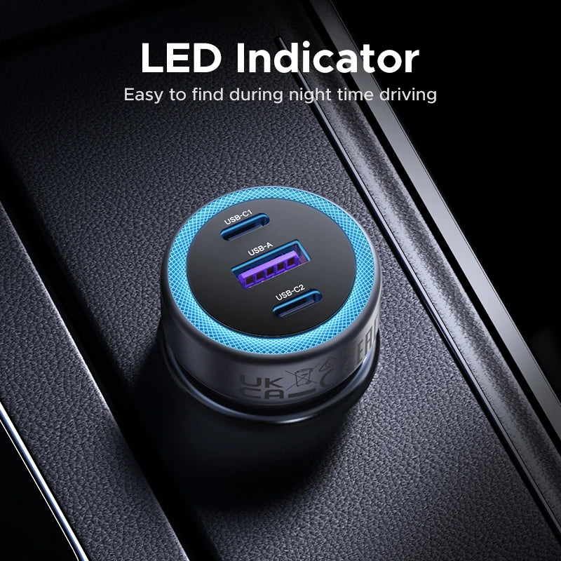 UGREEN Car Charger PD30W USB C Fast Charger for iPhone 17 16 Fast Charging for Mobile Phone USB C Car Charger