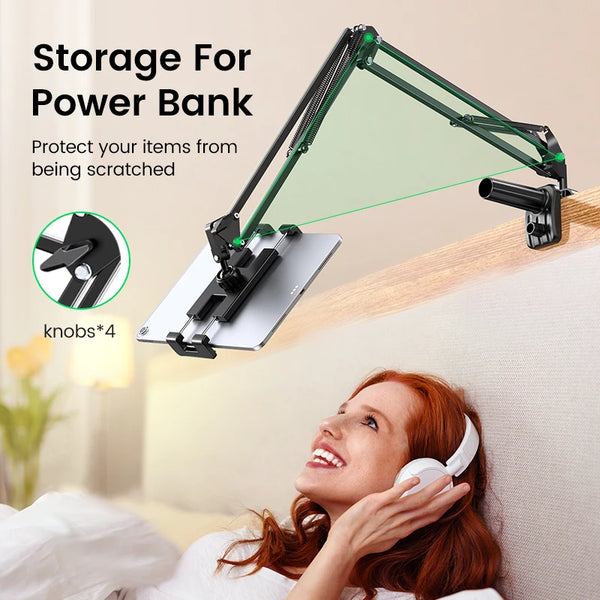 ជើងទ្រទូរសព្ទថេប្លេត UGREEN ដៃវែងធ្វើពីអាលុយមីញ៉ូម អាចលៃតម្រូវបាន សម្រាប់ iPad Pro Mini Air Xiaomi Tablet Support Laptop Stand