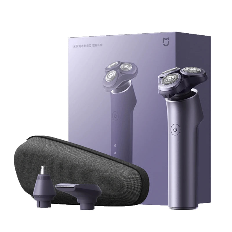 MIJIA Electric Shaver Grooming Gift Set,Double Ring Three-blade Head,360° Floating Head,IPX7 Wet & Dry,Type-C,Long Battery Razor