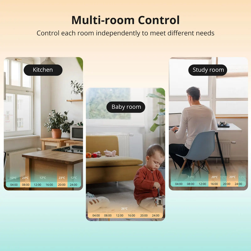 SONOFF TRVZB Zigbee Thermostatic Radiator Valve Smart Home Heating Froest Protection Remote Group Control via eWeLink Alexa