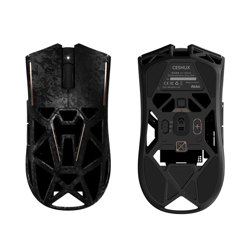 Akko Echo Master Ultra Gaming Wireless Mouse Carbon Fiber PAW3955 PAW3950 8K Polling Rate 65000DPI 55g Lightweight Esports Mouse