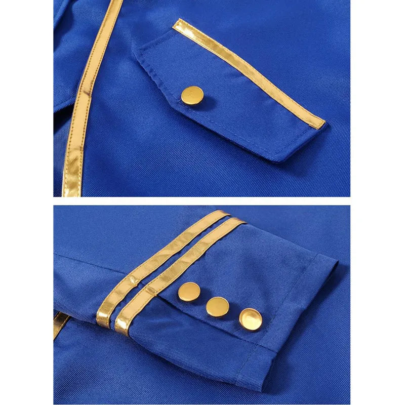 2026 Medieval Style Thin Men's Retro Mid-Length Punk Coat with Gold Trim Trench for Halloween Cosplay in Red Green Purple Jacket