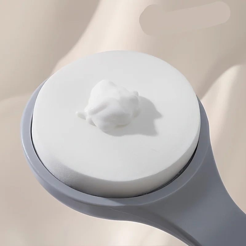 Ergonomic Long-Handled Body Lotion Applicator-Back Brush with Sponge Pad, No-Battery Needed,Ideal for Post-Bath Body Application