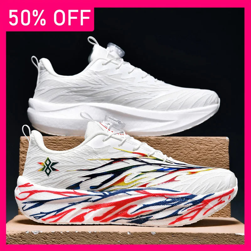 Unisex Sports Shoes Marathon Jogging Lightweight Shock-absorbing Breathable Outdoor Professional Running Training Shoes for Men