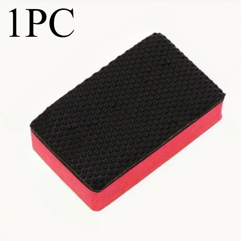 1~3pcs Nano Magic Clay Sponges Automotive & Multi-Surface Cleaning Natural Sponge, Cushion Foam & Anti-Slip EVA Car wash sponge