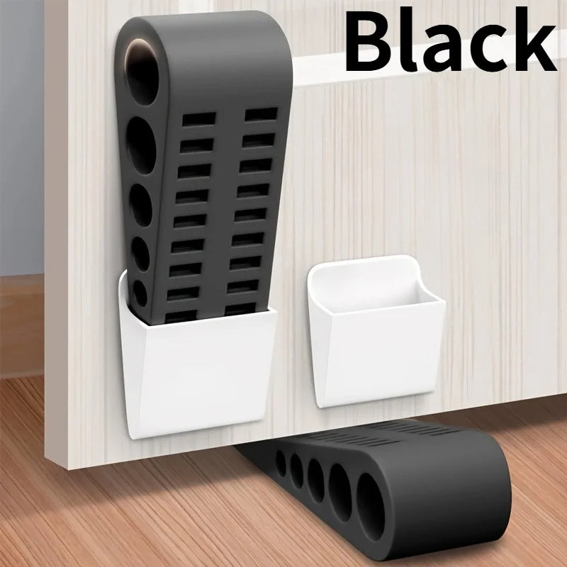 1pc Door Wedges for The Bottom of Doors - Set of Two with a Holder, for Use in Homes, Offices, Dorms, Classrooms, And Garages.