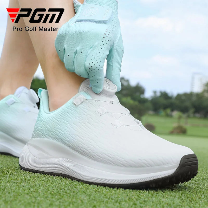 PGM Golf Women's Shoes Waterproof, Anti Slip, Wear Resistant, High Elasticity and Cushioning TPU Casual Sports Shoes XZ468