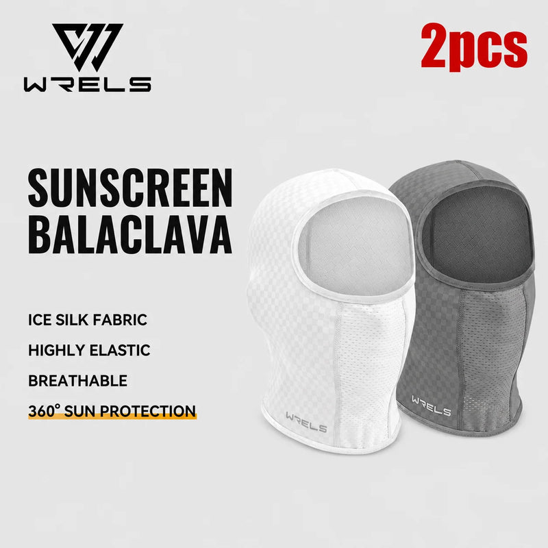 WRELS Cycling Face Mask Breathable Neck Hood Windproof Anti-UV Sun Protection Outdoor Fishing Men Women Balaclava Head Cover