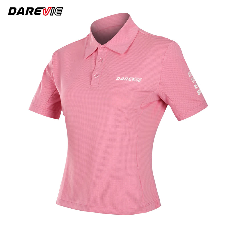 អាវយឺតជិះកង់ DAREVIE ធ្វើពីសរសៃឫស្សីធ្យូងប៉ូឡូ បច្ចេកវិទ្យាត្រជាក់ កម្រិតហ្វឹកហាត់វាយកូនហ្គោល អាវយឺតបុរសស្ងួតរហ័សសម្រាប់បុរស