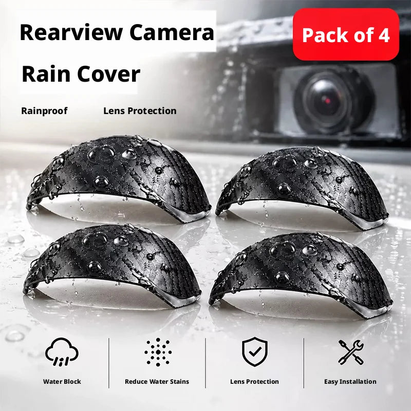 SEAMETAL 2/4PCS Car Camera Lens Protector Waterproof Dust-proof Car Rear View Backup Camera Cover Rain Shield Car Accessories