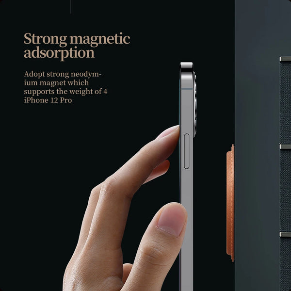 For iPhone 13 Pro Max Magnetic holder NILLKIN SnapHold Leather Magnetic Sticker For Xiaomi Poco X4 Pro Mi 11T Ring Holder