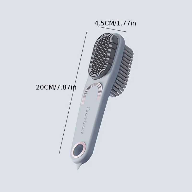 1pc Multi Functional Raw Rubber Suede Shoe Brush Dual Sided Anti Slip Stain Remover For Boots Leather Goods Care,shoe brush