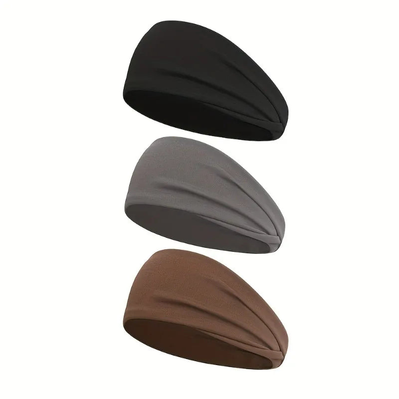 1pc Sports Headbands-Wide Elastic Hair Bands for Running,Soft Stretchy Breathable Fabric, All-Season Comfort,Yoga Accessories