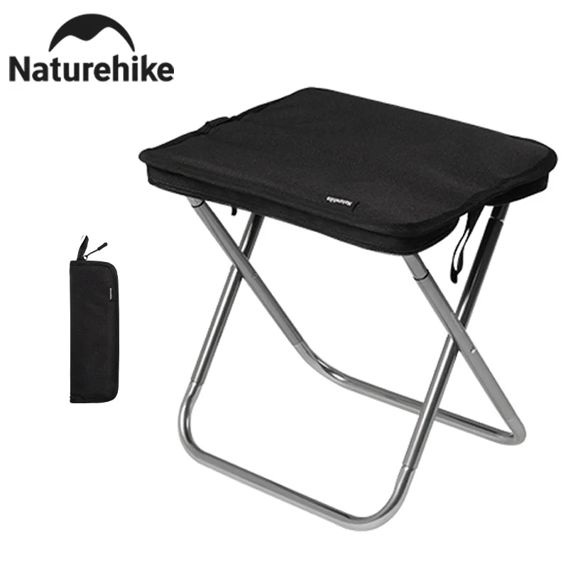 Naturehike Folding Stool Portable Lightweight Outdoor Camping Aluminum Chair Traveling Beach Chair Foldable Fishing Chair