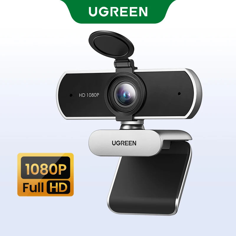 【RU】UGREEN 4K FHD 1080P Webcam 8MP for PC, PDAF Auto Focus, Dual AI Noise-Cancelling Mics, Web cam for Zoom/Teams/Google Meet