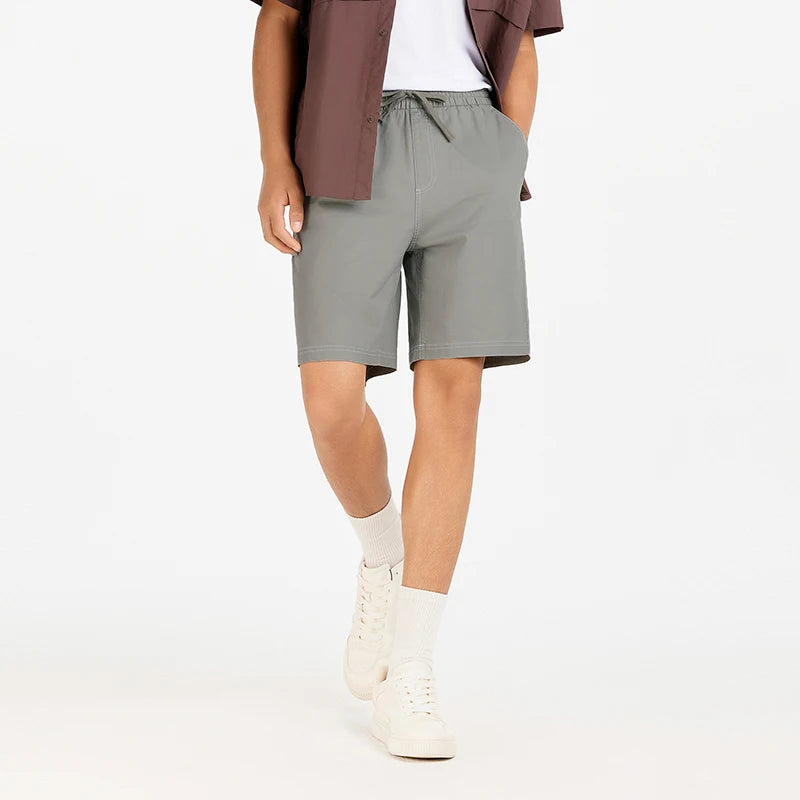 Semir Mens Shorts 2026 Drawstring Brushed Loose Straight Casual Style Soft Daily Wear