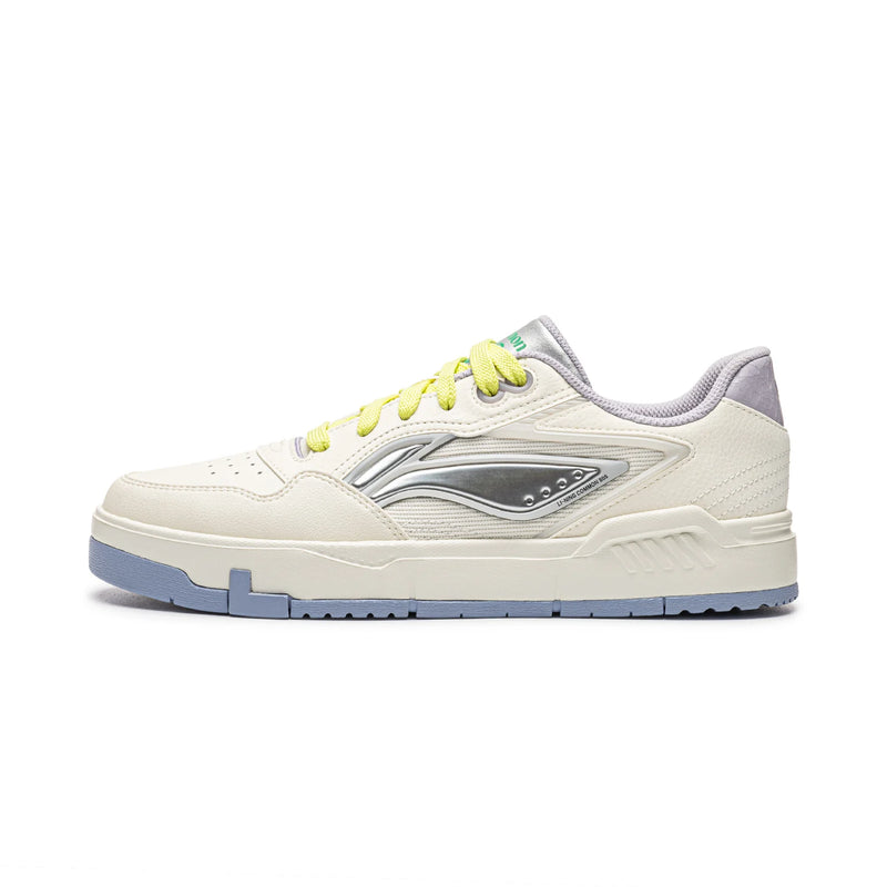 ស្បែកជើង Li-Ning ស្ត្រី COMMON 80s Lifestyle ស្បែកជើងកីឡាបែបបុរាណ ងាយស្រួលពាក់ ស្បែកជើងកីឡា LiNing Leisure AGCW038