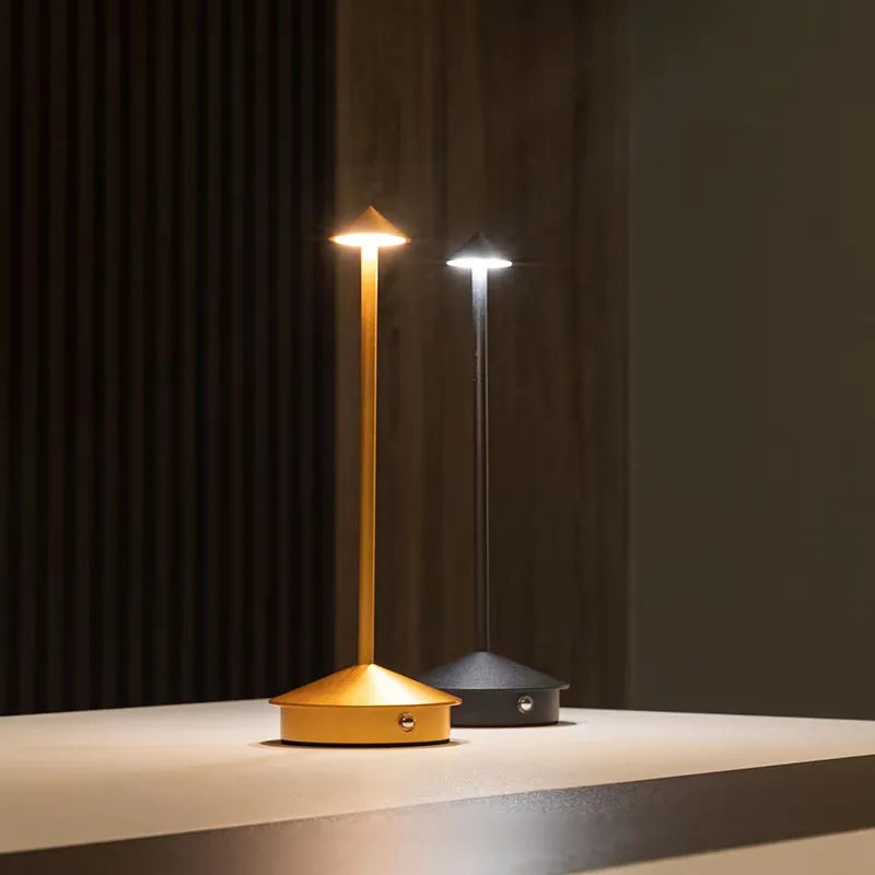 Cordless Table Lamps Rechargeable LED Desk Lamp Outdoor Waterproof Portable Touch Dimmable NightLight for Restaurant DiningHome