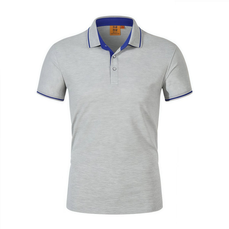Ice Silk Short Sleeve T-Shirt Summer Work Uniform Logo Printed  Team Culture Polo Shirt  Fashion for Men and Women