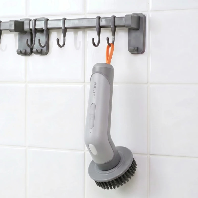 FLEXTAIL X VOLLYC Electric Cleaning Brush - Cordless Power Scrubber, IPX8 Waterproof, 120Min Runtime for Bathroom, Kitchen & car