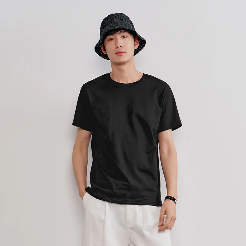 Semir T shirt Unisex Summer Cotton Cool Touch Solid Color Plus Size Couple Style Casual Comfortable Daily T shirts Tops Man