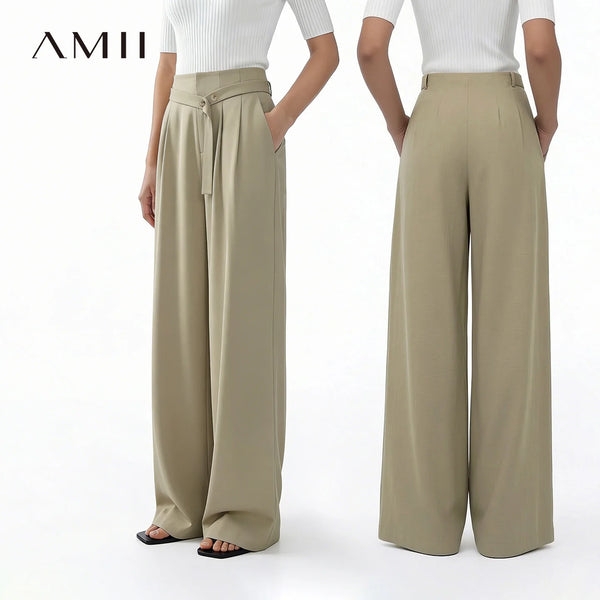 ខោ Amii សម្រាប់នារី រដូវក្ដៅ ឆ្នាំ២០២៦ ខោថ្មី ធ្វើពីក្រណាត់ទេសឯក ខោធម្មតា ខោការិយាល័យ ខោត្រង់ ខោសម្រាប់នារី ងាយស្រួលប្រើ 12642083