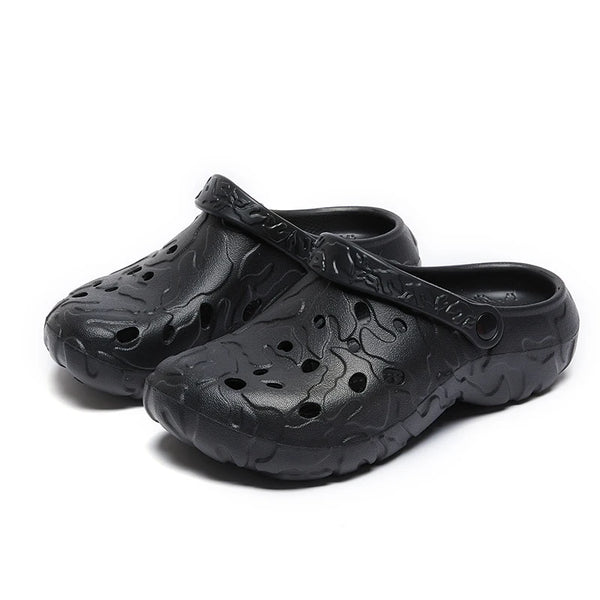 Plus Big Size 46 47 Summer Rubber Sandals Men Clogs Garden Shoes Zuecos Hombre Cholas Man Clog Beach Shoes Wide Foot