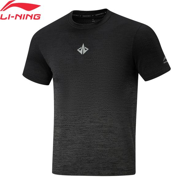 អាវយឺតបាល់បោះបុរស Li-Ning JIMMY BUTLER 66% Polyamide 34% Polyester ស្លីមសម ទន់ ខ្យល់ចេញចូលបាន អាវយឺតកមូល ATSW055