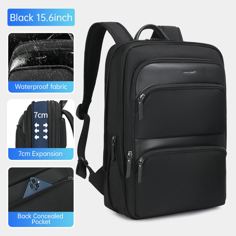 Tigernu Expandable Backpack Men Thin Bags For Men Travel Backpack Waterproof Male 15.6inch Laptop Backpack Bag Mochilas Knapsack