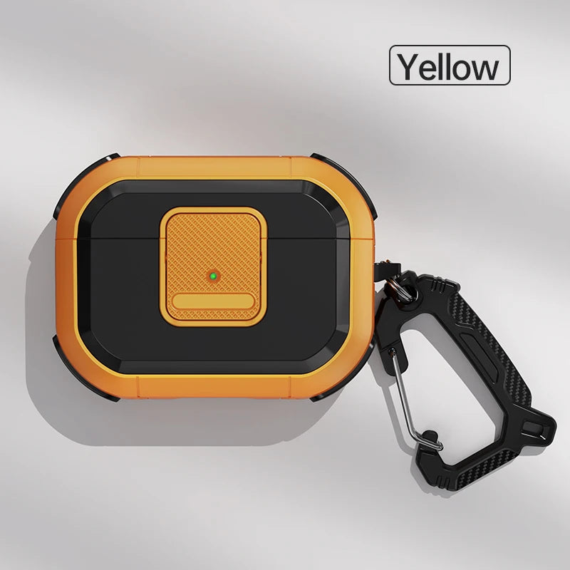 PZOZ For Apple Airpods Pro 2 2nd Generation Case Protective Cover For Airpods 3 3rd Earphone Case Secure Lock Clip With Keychain