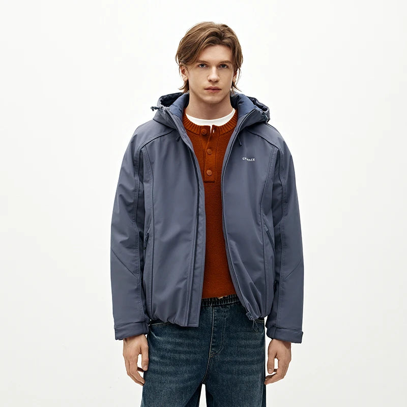 Semir Men Padded Jacket Water Repellent Windproof Shell Abrasion Resistant Raglan Sleeve 2026 Winter Everyday Style