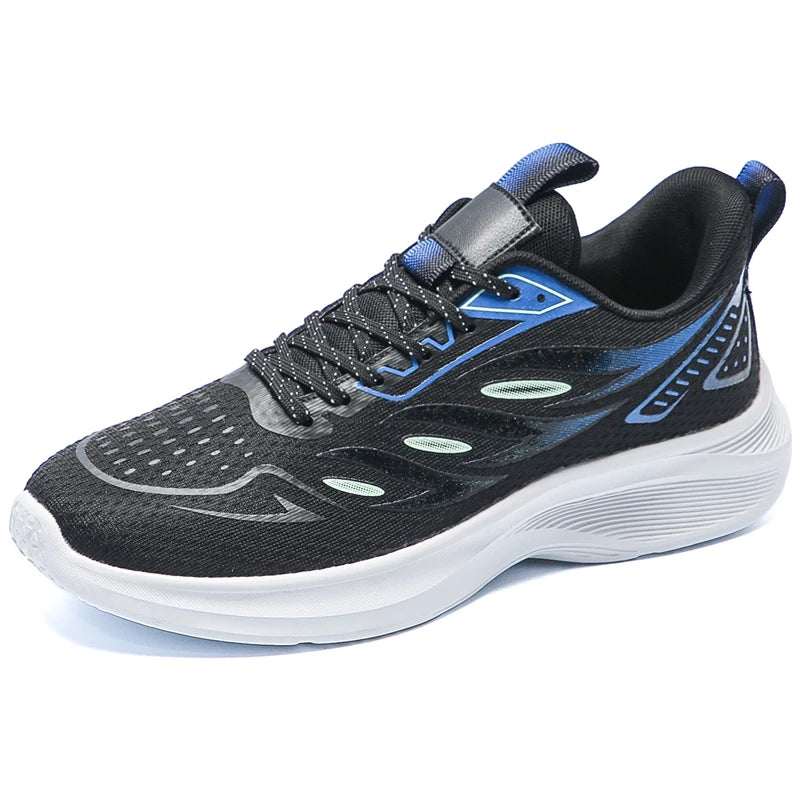 Men's lightweight casual sneakers spring summer new soft-sole breathable outdoor racing running shoes student speed sports shoes