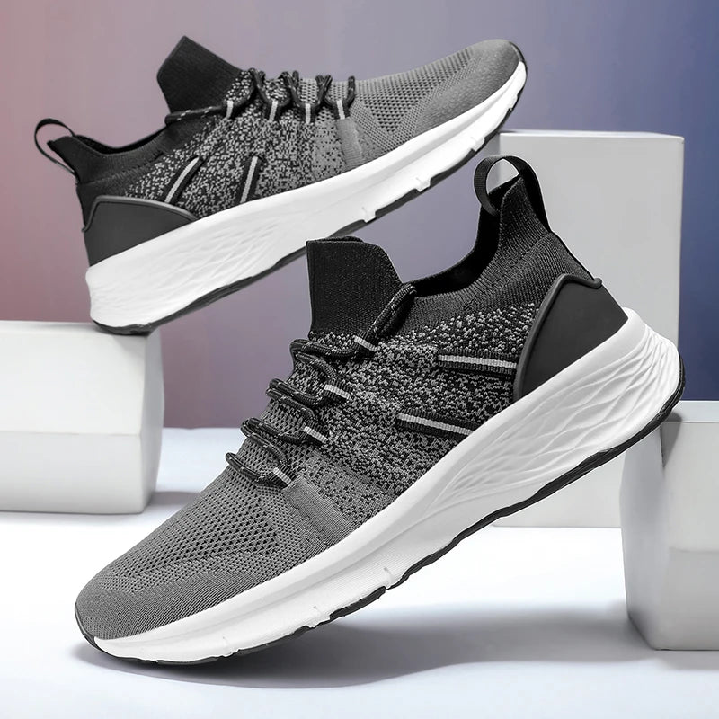 Mens Running Shoes 2025 New Lightweight Breathable Sports Shoes Shock-absorbing Casual Jogging Fitness Training Tennis Shoes