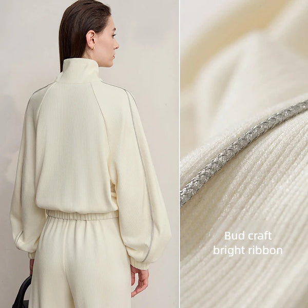 AMII Woman Sweatshirts 2026 Autumn New Casual Versatile Turtleneck Top Female Pullover Long Sleeve Loose Sweatshirt 12553065