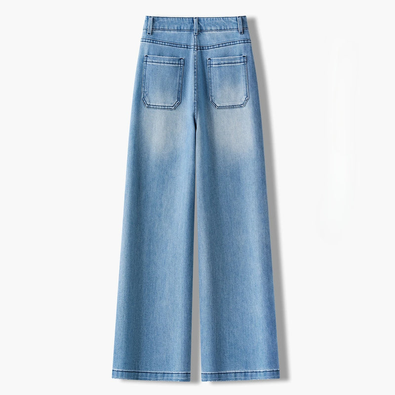 Spring/Summer New Arrivals: Women's Jeans, Blue Stretch Denim Pants, Fashionable Casual Trousers in Asian Sizes.