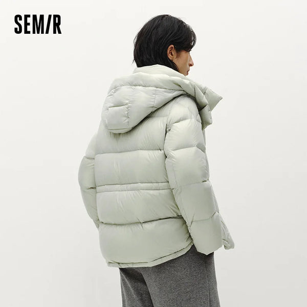 Semir Women Down Jacket 90 Percent Down Fill Goose Down Fill 2026 Winter Everyday Style Outdoor Layer Warm Insulation
