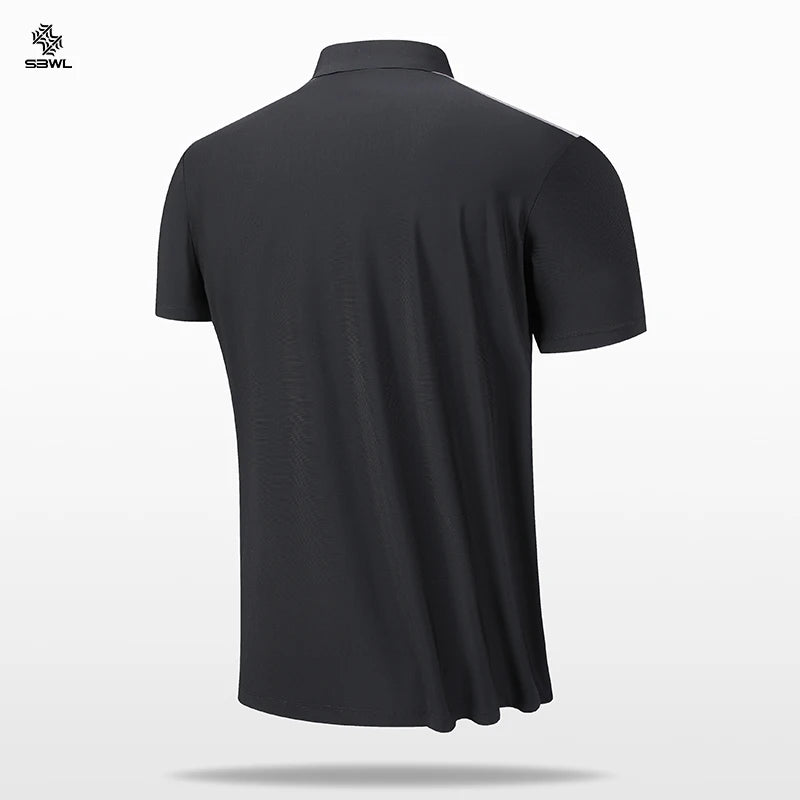 SBWL 2026 New High Quality Golf Sports POLO Shirt Fashion Office Casual POLO Short Sleeve T-Shirt Sports Base Shirt Tops