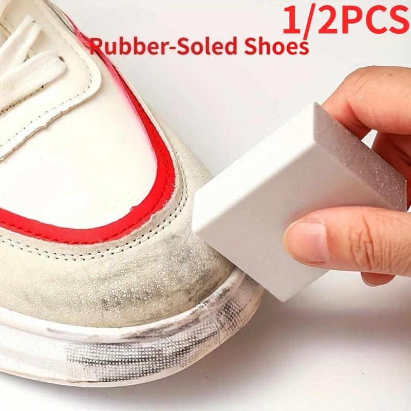 1/2PCS Magical Eraser for Shoe Cleaning - Eliminates Marks from Athletic Footwear, Synthetic Leather, And Fabrics.