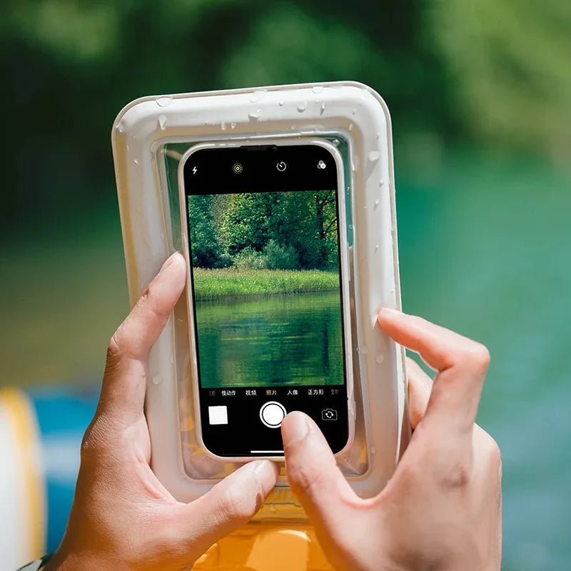 Naturehike Cell Phone Waterproof Bag IPX8 PVC Surfing Swimming Phone Bag Portable Cell Phone Bag Beach Diving Snorkeling Bag