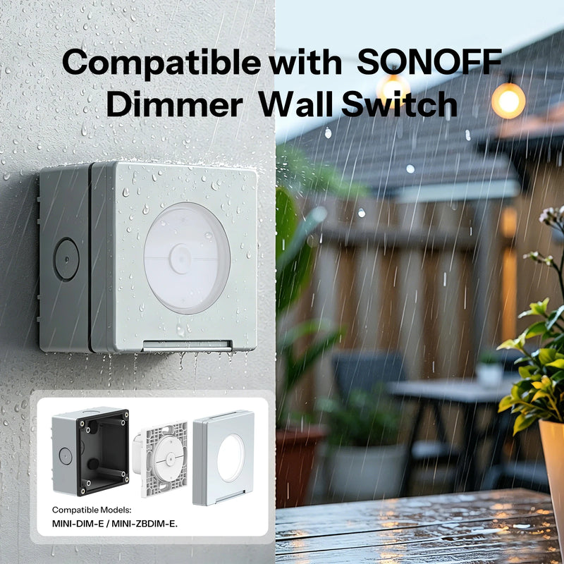 SONOFF EWPB Fusion Series IP65 Outdoor Waterproof Box V-0 Flame-Retardant PC Housing Designed for the Fusion Series