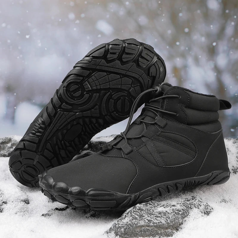 Winter Unisex Ankle Snow Boots Men Women Plush Cotton Shoes Snowboots Warm Shoes Size 35-48 Dropshipping