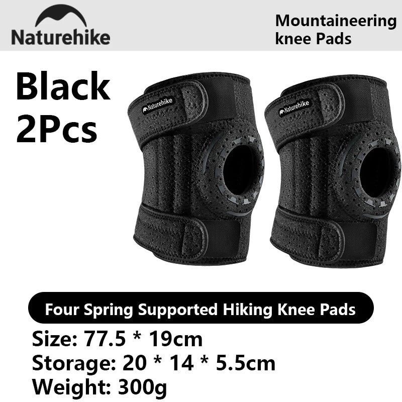 Naturehike New Four Spring Support Mountaineering Knee Protector Outdoor Adventure Leg Thickened Stress Relieving Protective Pad