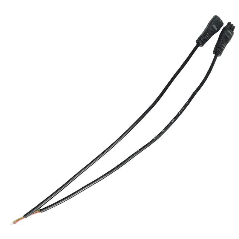 5PCS DC Connector Cable for LED Panel Light - 3Pin Wire with Tinned Flat Plug 24AWG for  Power Supply Household Appliances