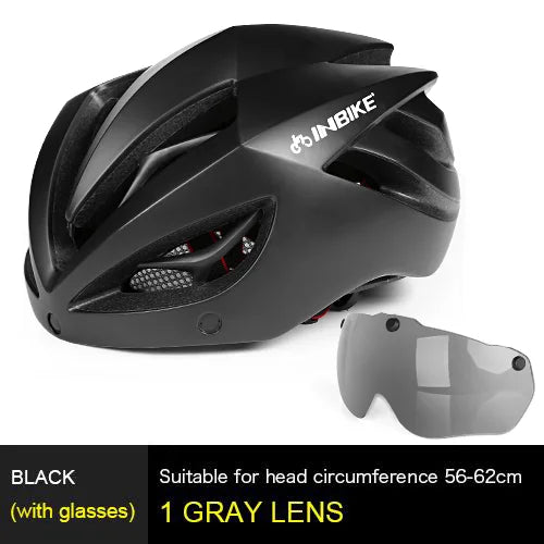 INBIKE Light Bicycle Helmet Safe Hat For Men Women Ultralight MTB Bike Helmet with Taillight Sport Riding Cycling Helmet IH19301