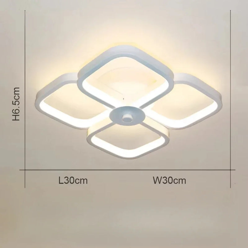 Creative Round Square for Living Room Bedroom Corridor Aisle Balcony Hallway Lighting Lamps Modern Led Ceiling Lights