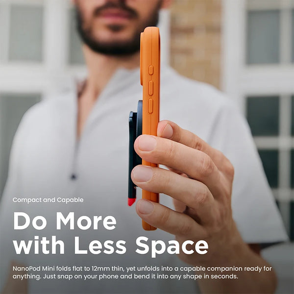 ជើងកាមេរ៉ាម៉ាញេទិក JOBY NanoPod Mini NP01 សម្រាប់ទូរស័ព្ទ Iphone 17 16 15 ជាមួយវីស 1/4" ជើងកាមេរ៉ា Mantis សម្រាប់ថតវីដេអូ Vlog ក្រៅផ្ទះ